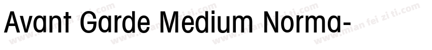 Avant Garde Medium Norma字体转换